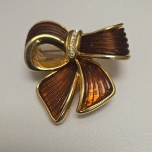 Joan Rivers Vintage Ribbon Bow Brooch